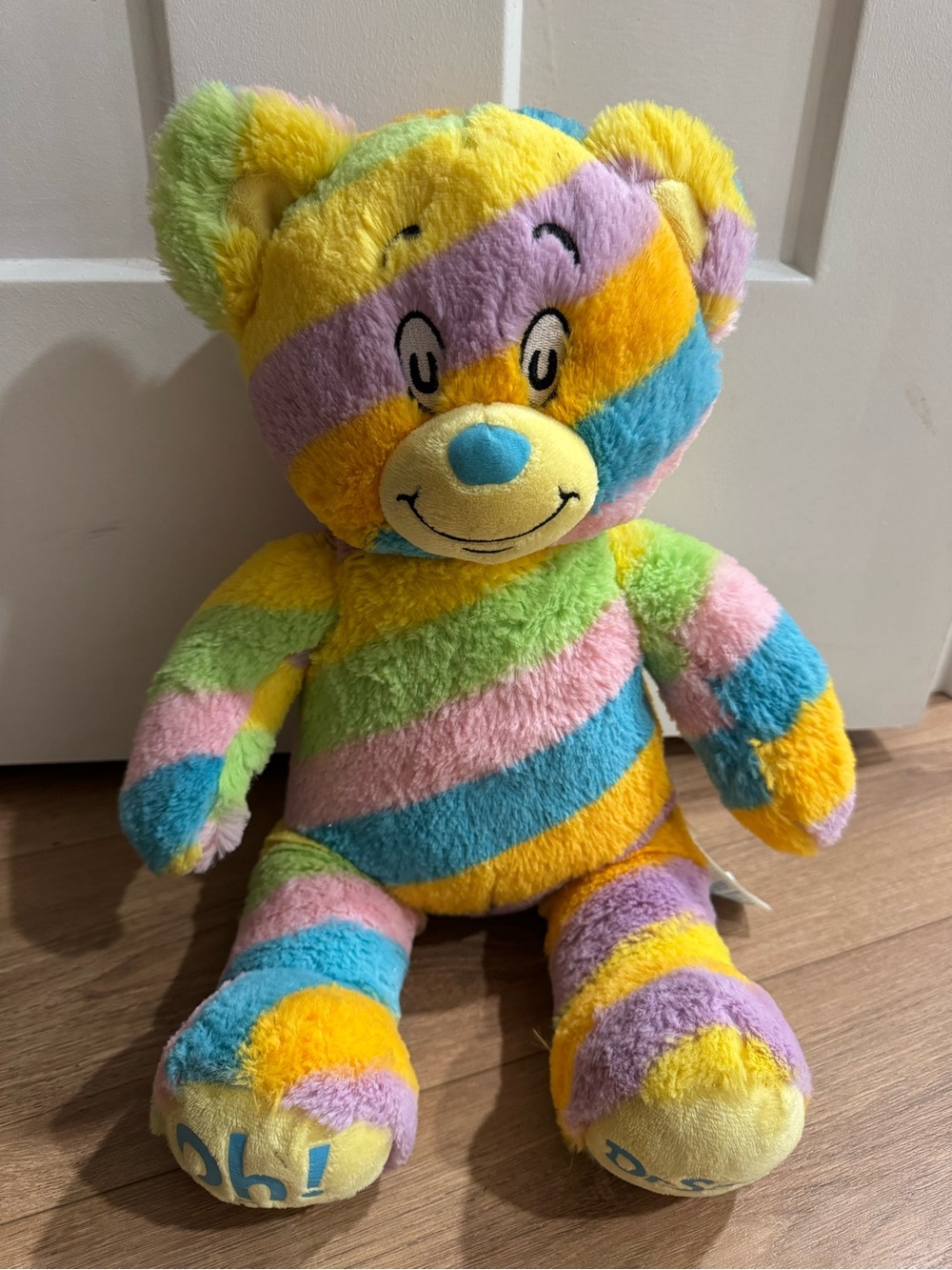 Build-A-Bear Dr. Seuss Oh The Places You’ll Go! Pastel Rainbow Plush Bear 2020